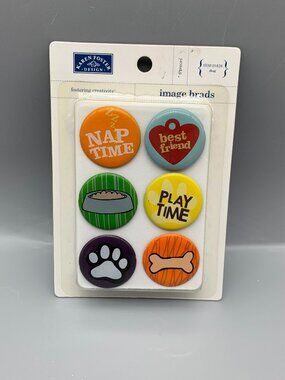 NEW in Package Karen Foster Design "Dog" Themed Image Brads